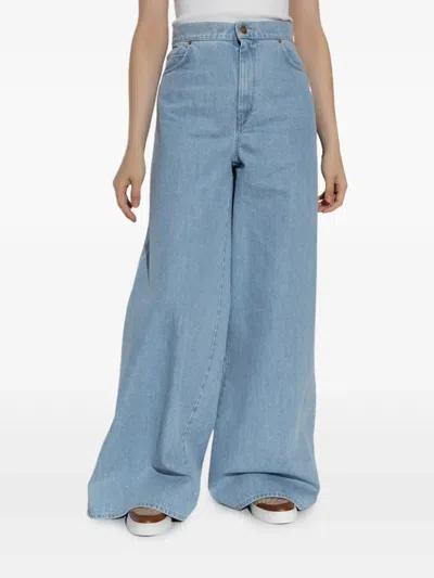 Max Mara Denim Affari Wide-leg Jeans In Blue