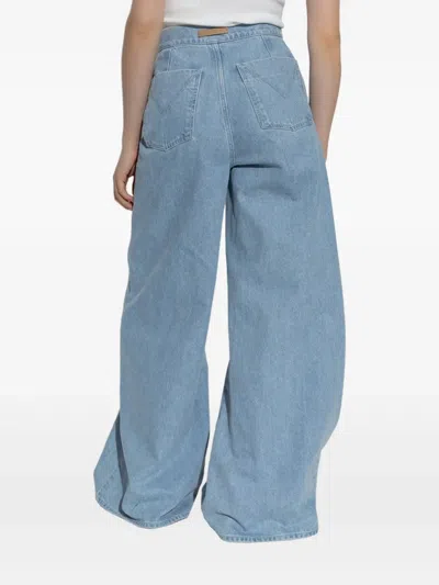 Max Mara Denim Affari Wide-leg Jeans In Blue