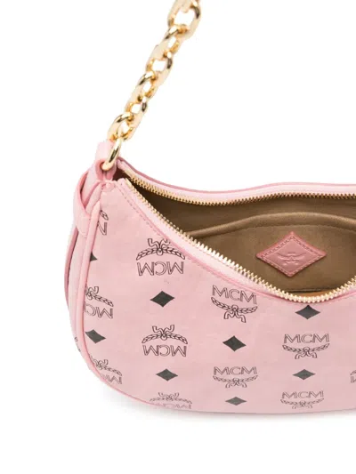 Mcm Chain Strap Shoulder Bag In Pink