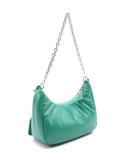 Pre-owned Prada 2010s Re-edition 2006 Two-way Handbag In Green