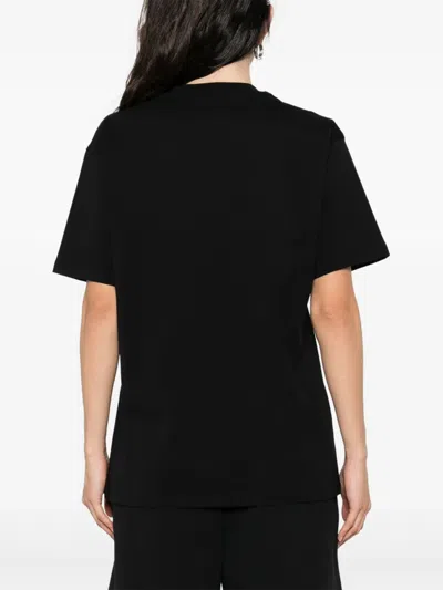 Moschino Graphic Bear Print Crew Neck T-shirt In Black