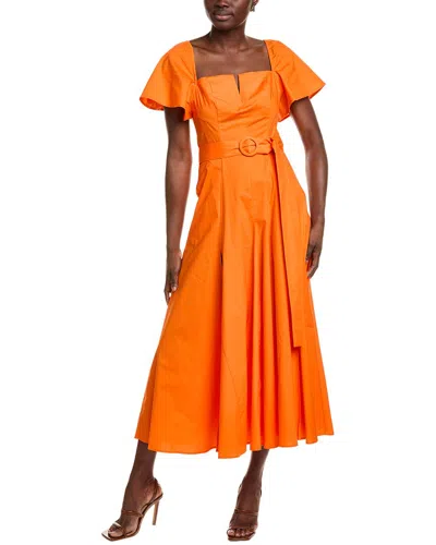 Bgl Midi Dress In Orange