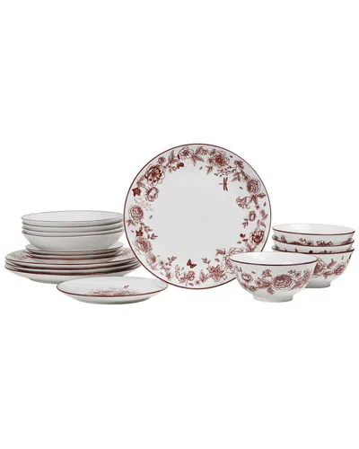 Stone Lain Esme 16pc Porcelain Dinnerware Set In White