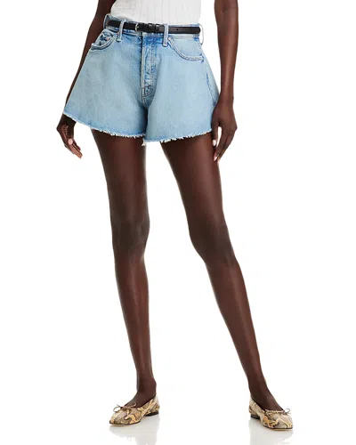 Mother The Flutter Shorts In Blue
