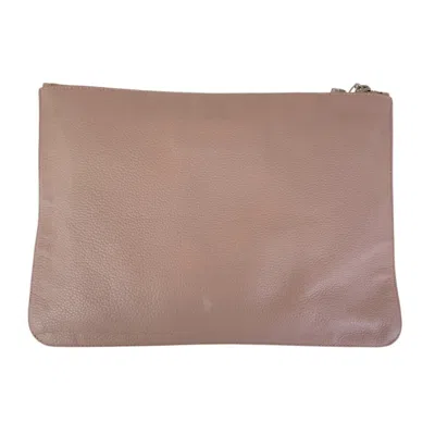 Pre-owned Alexander Mcqueen Pink Leather Clutch Bag ()