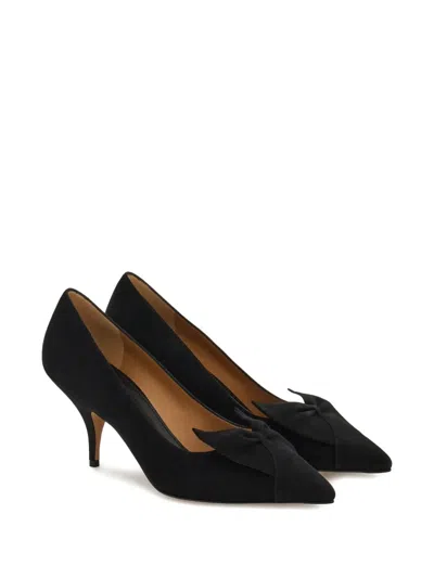 Ferragamo High-heeled Pumps With Pointed Toe And Slender Heel In Black