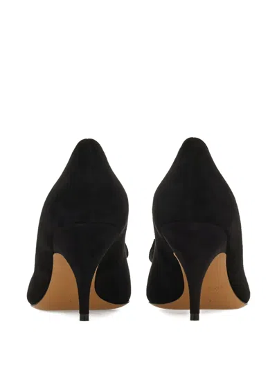 Ferragamo High-heeled Pumps With Pointed Toe And Slender Heel In Black