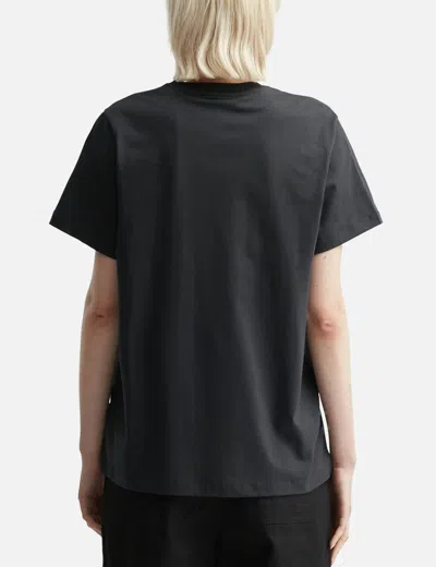 Ganni Relaxed Banana T-shirt In Black