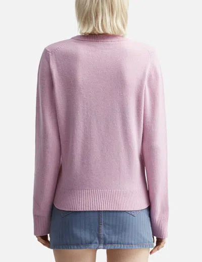 Ganni Poodle Pink Crewneck Jumper