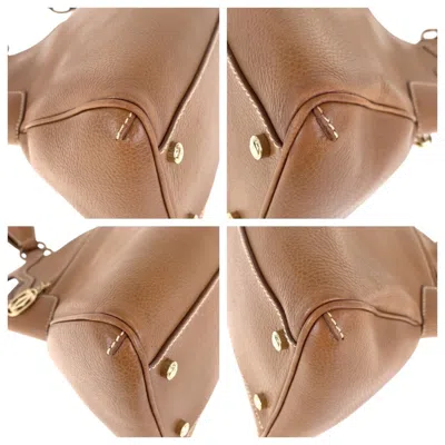 Pre-owned Cartier Brown Leather Handbag Shoulder Bag ()