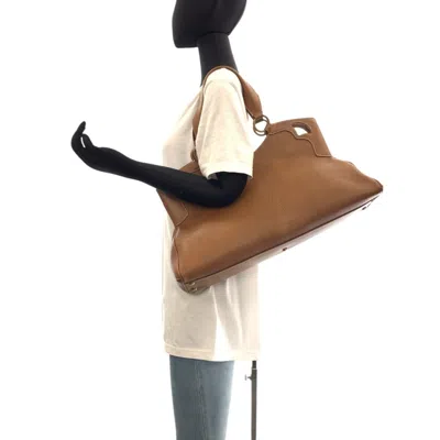 Pre-owned Cartier Brown Leather Handbag Shoulder Bag ()