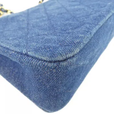 Pre-owned Chanel Blue Denim Shoulder Bag ()