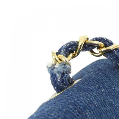 Pre-owned Chanel Blue Denim Shoulder Bag ()