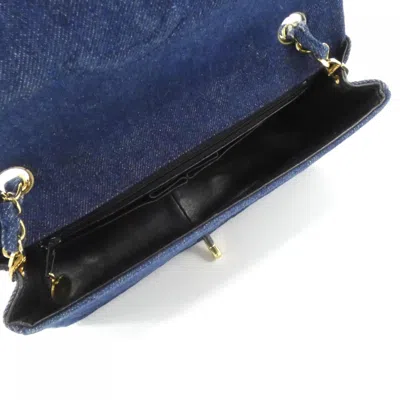 Pre-owned Chanel Blue Denim Shoulder Bag ()