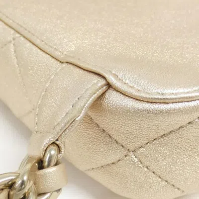 Pre-owned Chanel Gold Ivory Leather Backpack ()