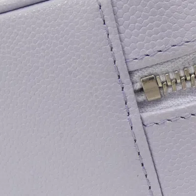 Pre-owned Chanel Light Purple Grained Calfskin Shoulder Bag ()