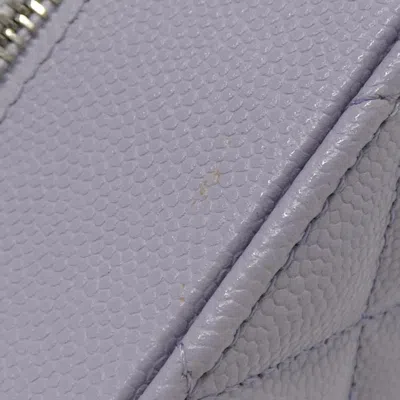 Pre-owned Chanel Light Purple Grained Calfskin Shoulder Bag ()