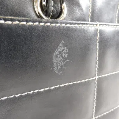 Pre-owned Chanel Navy Leather Shoulder Bag ()