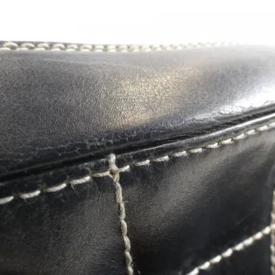 Pre-owned Chanel Navy Leather Shoulder Bag ()