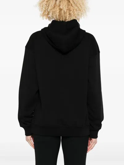 Diesel Hoodie With Metal-effect Oval D Logo In Black