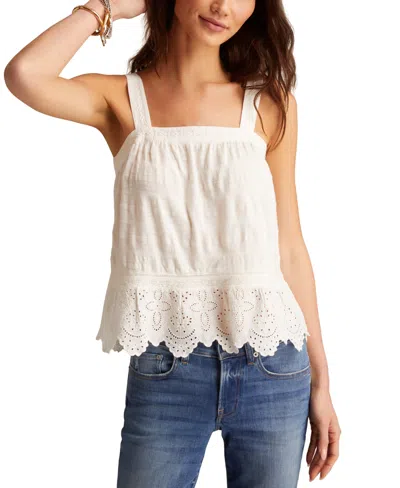 Lucky Brand Women's Embroidered Cotton Sleeveless Top