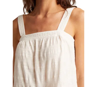 Lucky Brand Women's Embroidered Cotton Sleeveless Top
