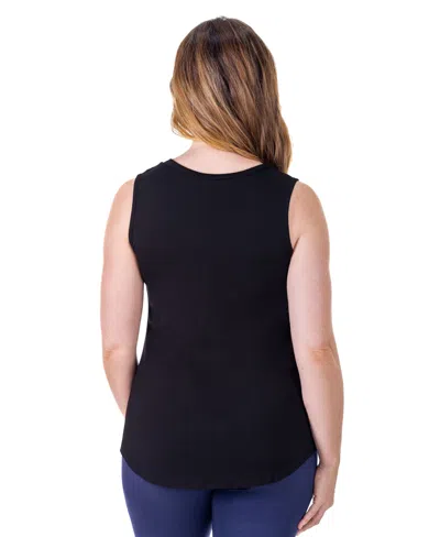 24seven Comfort Apparel V-neck Sleeveless Maxi Dress With Belt In Black