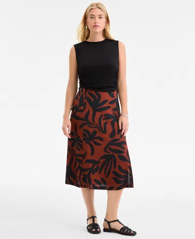 On 34th Women's Textured-stitch Sleeveless Sweater, Exclusively At Macy's In Black