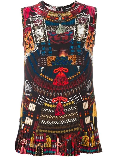 Dsquared2 'samurai' Print Tank Top In Multicolour