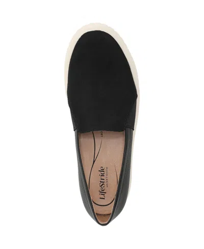 Lifestride Women's Grandeur Round Toe Slip Ons In Black