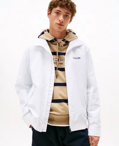 Tommy Hilfiger Men's Regatta Water Resistant Jacket In White