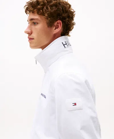 Tommy Hilfiger Men's Regatta Water Resistant Jacket In White