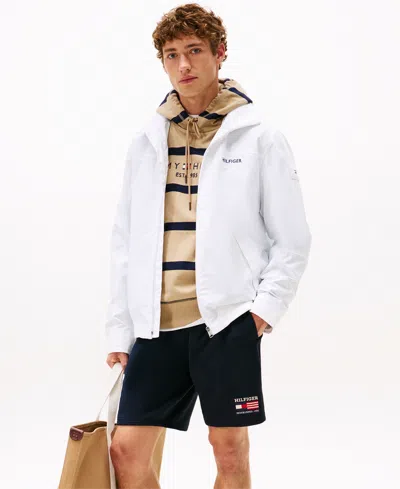 Tommy Hilfiger Men's Regatta Water Resistant Jacket In White