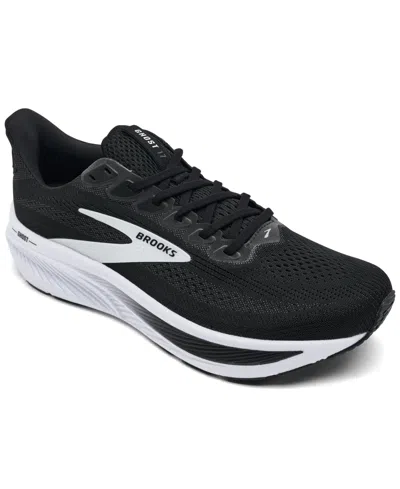 Brooks Ghost 17 Lace-up Sneakers In Black