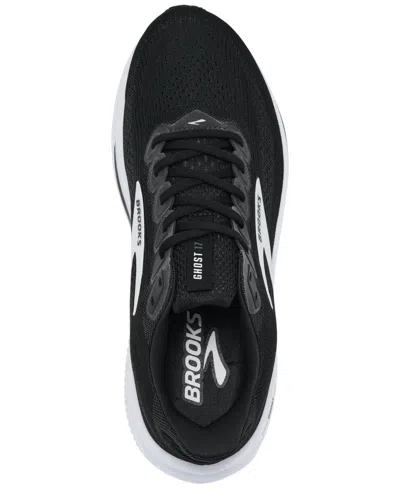 Brooks Ghost 17 Lace-up Sneakers In Black