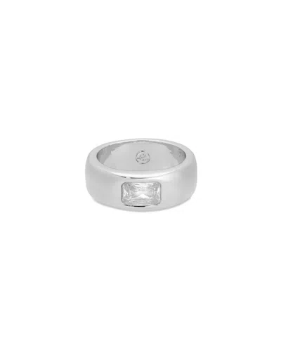 Ettika Treasure Emerald Cut Cubic Zirconia Band Ring