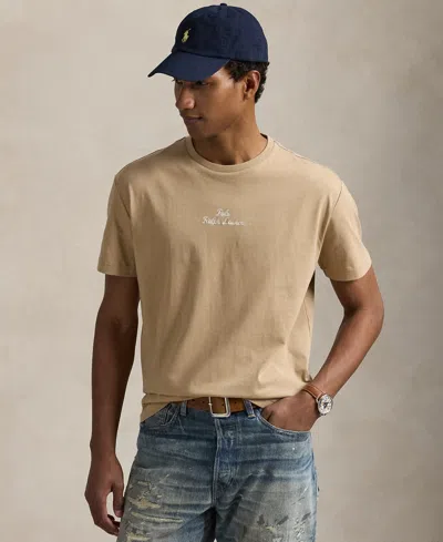 Polo Ralph Lauren Men's Classic-fit Logo Jersey T-shirt In Neutral