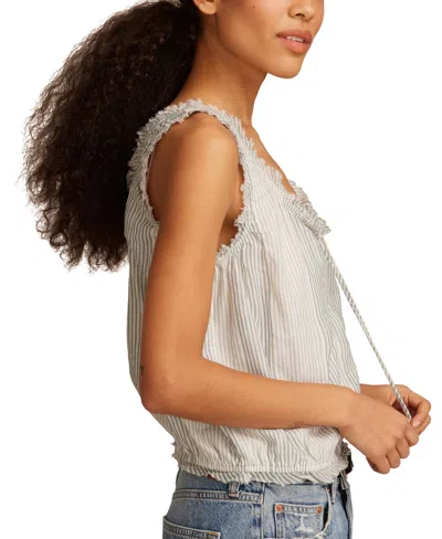 Lucky Brand Women's Printed Cotton Sleeveless Top