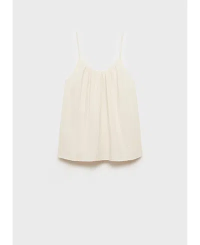 Mango Pyjama Top Beige