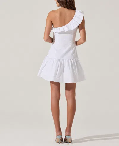 Astr The Label Asymmetric Ruffle Minidress