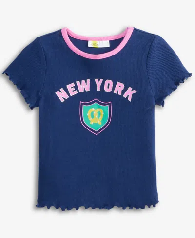 Epic Threads Toddler Girls Ny Pretzel Ribbed Tee, Exclusively At Macy's
