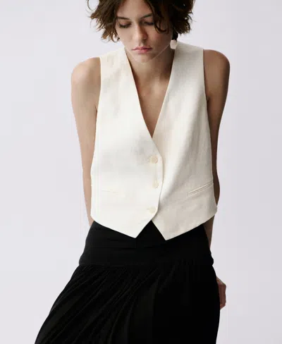 Mango Linen Waistcoat