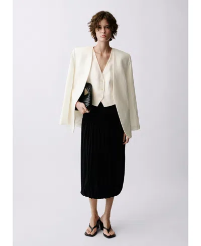 Mango Linen Waistcoat