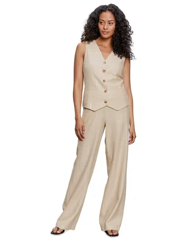 Sanctuary Sequin Relaxed Modern Vest Jacket In Neutral