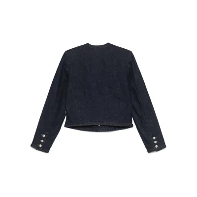 7 For All Mankind Long Sleeve Snap Button Denim Jacket