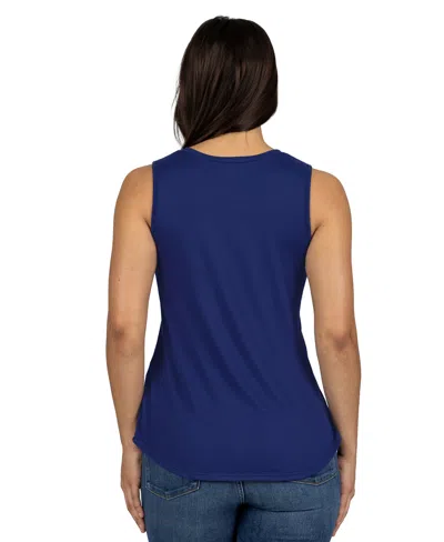 24seven Comfort Apparel Petite V-neck Tunic Tank Top With Round Hemline