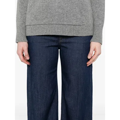 7 For All Mankind Weightless Denim Pleated Trouser