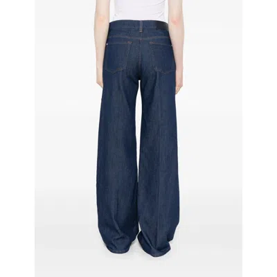 7 For All Mankind Weightless Denim Pleated Trouser