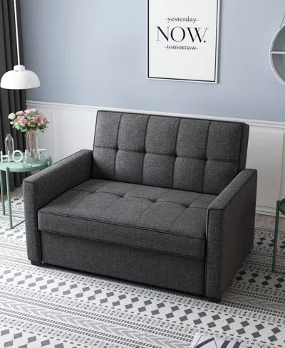 Gold Sparrow 51" Polyester Chandler Convertible Loveseat Bed, Created For Macy's