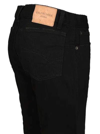 Balenciaga Fitted Low-waist Tops Black